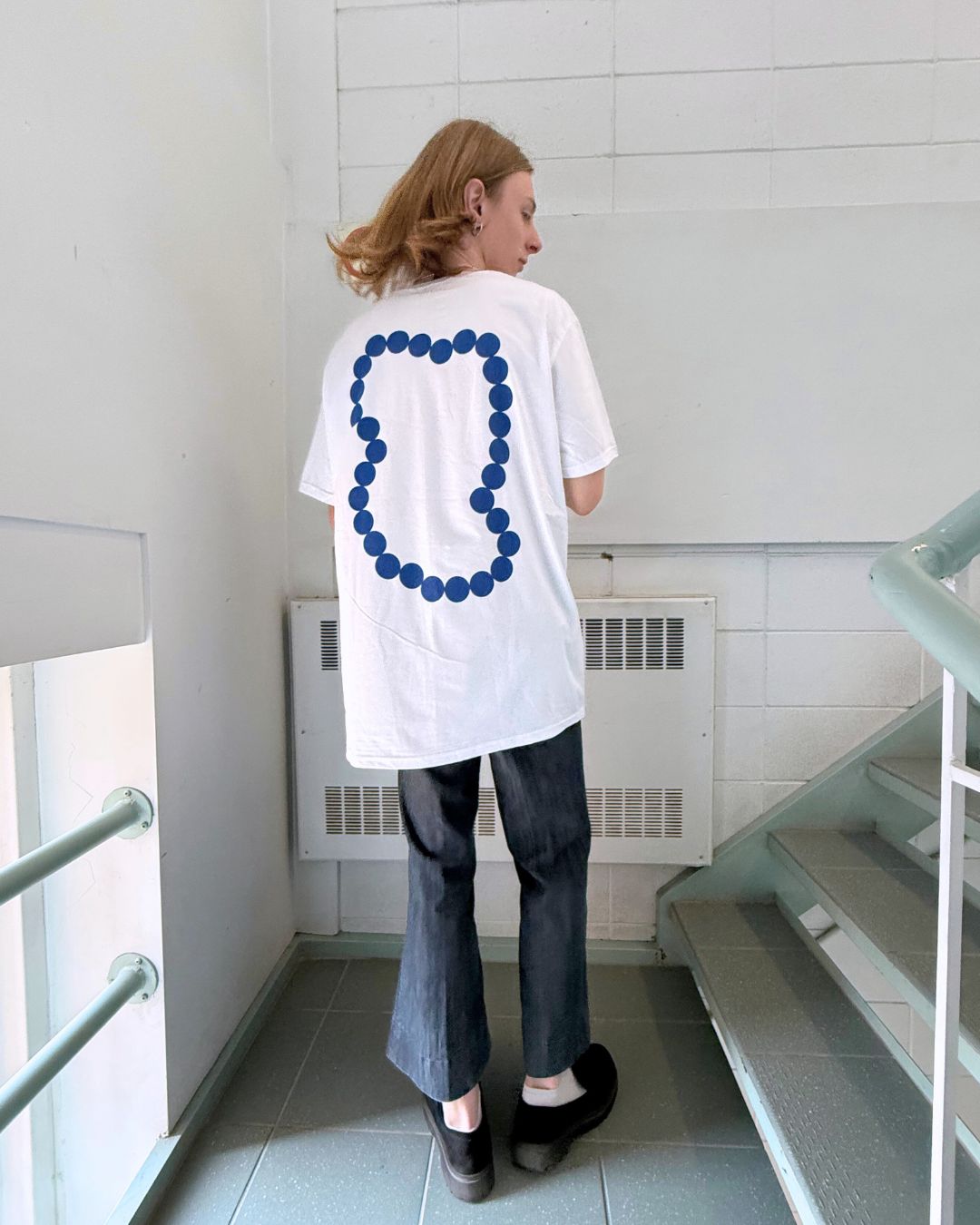 T-shirt collier de perles